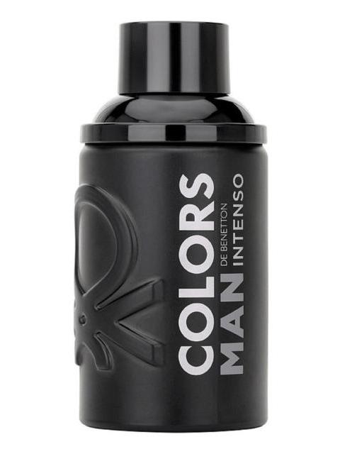 SET BENETTON COLORS MAN BLACK INTENSE EDT 100ML + MEGASPRITZER 10ML