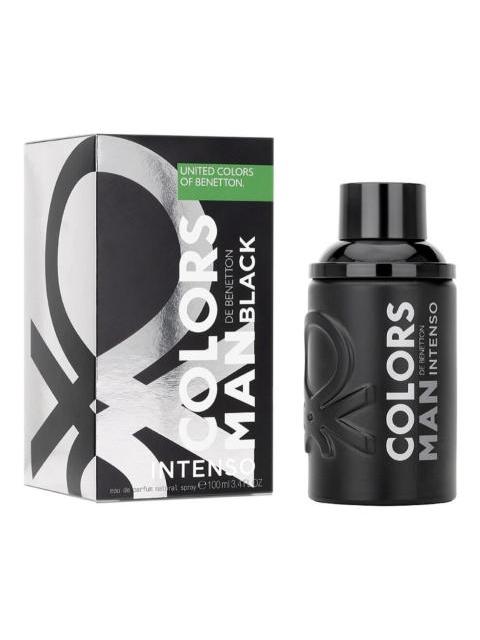 SET BENETTON COLORS MAN BLACK INTENSE EDT 100ML + MEGASPRITZER 10ML - Image 5