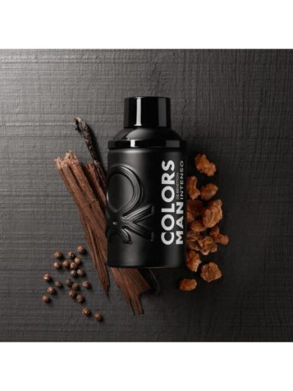 SET BENETTON COLORS MAN BLACK INTENSE EDT 100ML + MEGASPRITZER 10ML - Image 7