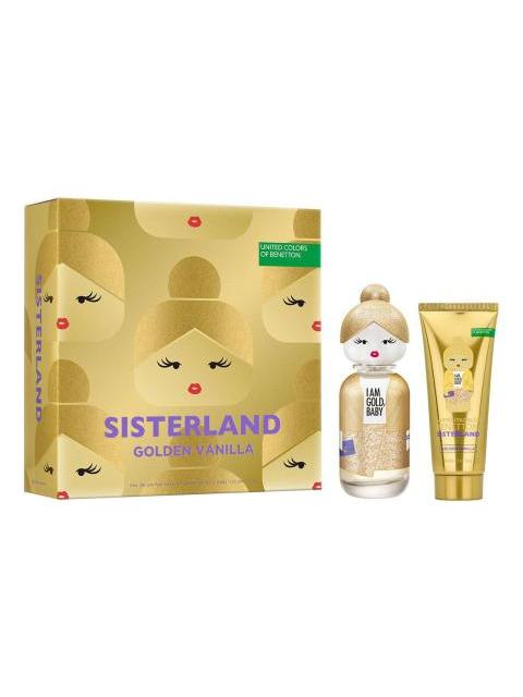 SET BENETTON SISTERLAND GOLDEN VANILLA 80ML EDP VOLUMEN DE LA UNIDAD 80 ML