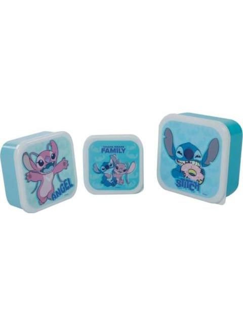 SET 3 TUPPERS STITCH MULTICOLOR DISNEY - Image 3