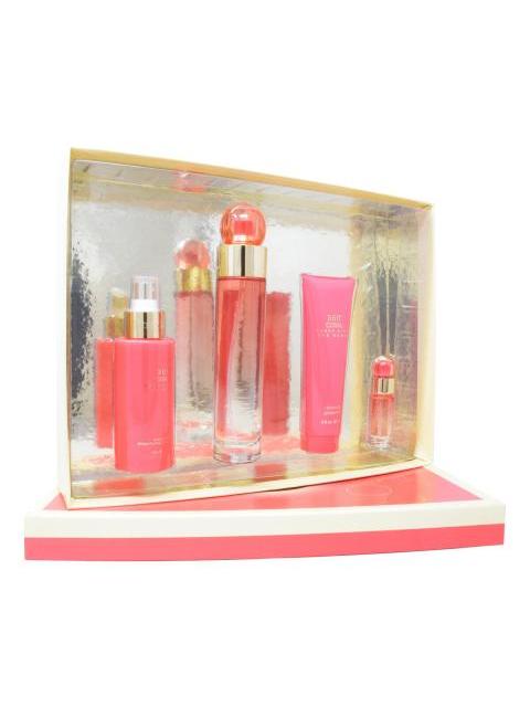 SET ESTUCHE 360 CORAL DAMA PERRY ELLIS 4 PZ - ORIGINAL