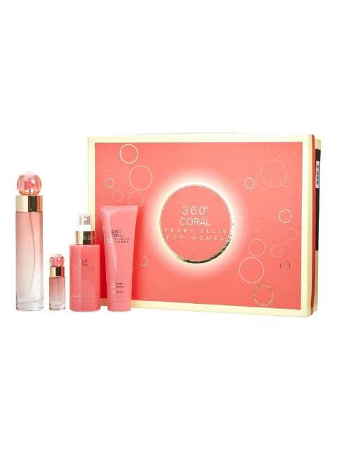 SET ESTUCHE 360 CORAL DAMA PERRY ELLIS 4 PZ - ORIGINAL - Image 3