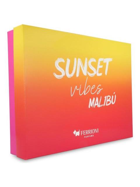 SET FERRIONI SUNSET VIBES MALIBU WOMEN 100ML EDT (3PZS) - Image 3