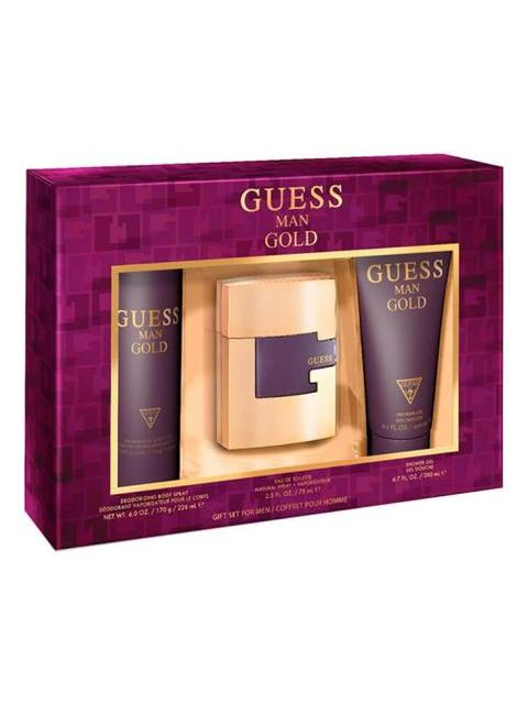 SET GUESS MAN GOLD 75ML EDT VOLUMEN DE LA UNIDAD 45 ML