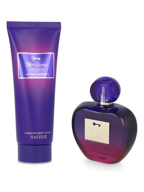 SET HER SECRET DESIRE 2PZ 80ML EDT SPRAY BODY LOTION 75ML