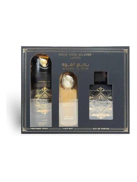 SET LATTAFA BADEE AL OUD FOR GLORY UNISEX 100ML EDP - Image 3