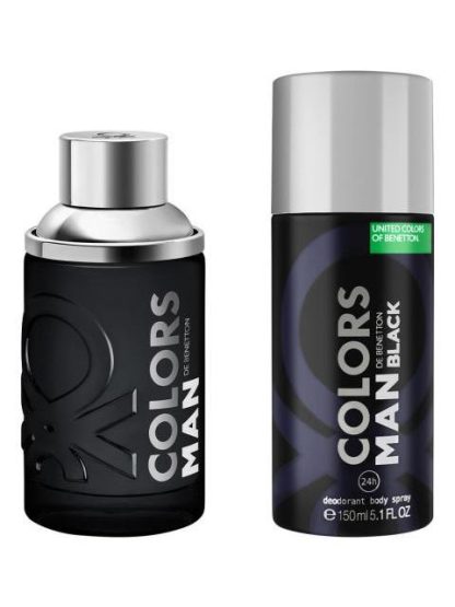 SET PARA HOMBRE BENETTON COLORS BLACK 2PZS - Image 2