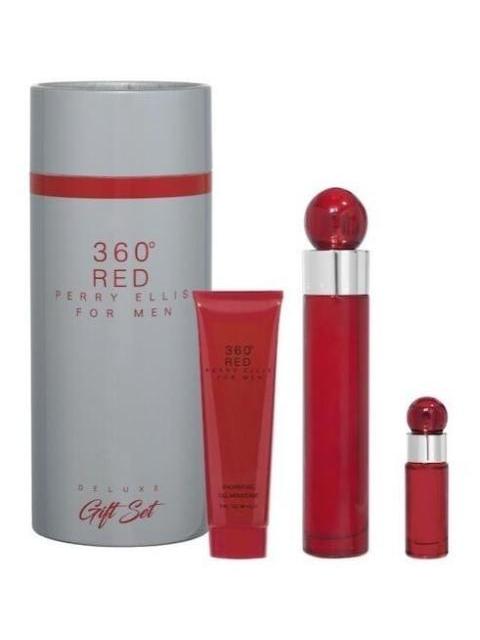 SET PERRY ELLIS 360 RED DELUXE GIFT FOR MEN