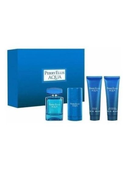 SET PERRY ELLIS AQUA CABALLERO 4 PZ - ORIGINAL - Image 3