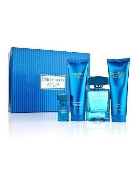 SET PERRY ELLIS AQUA CABALLERO 4 PZ - ORIGINAL - Image 4