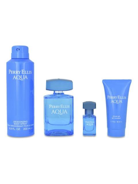 SET PERRY ELLIS AQUA PERRY ELLIS 4PZ 100ML EDT SPRAY