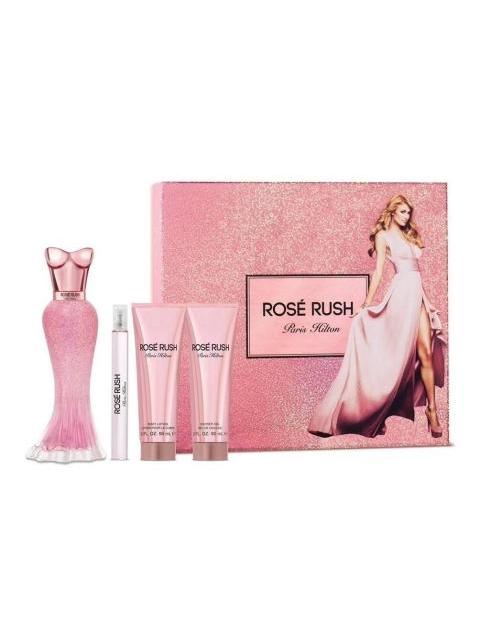SET ROSE RUSH PARIS HILTON DAMA 4 PZ - ORIGINAL