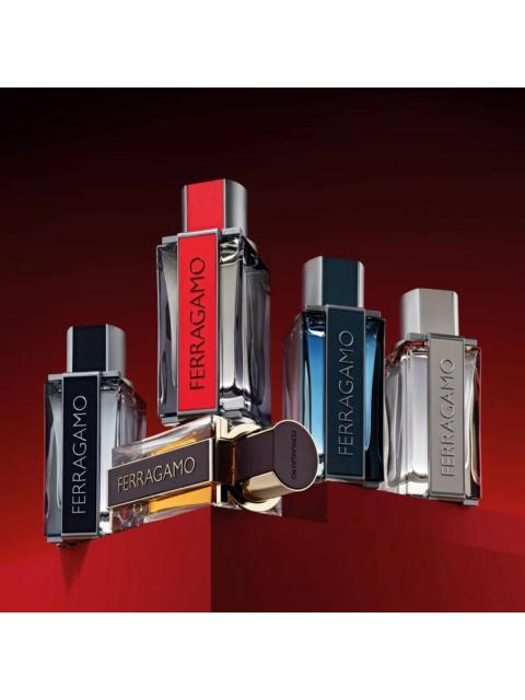 SET SALVATORE FERRAGAMO RED LEATHER 3PCS PARA CABALLERO - Image 3