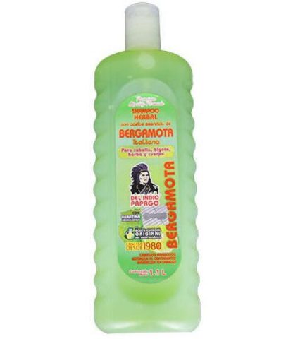 SHAMPOO BERGAMOTA 1.1L CABELLO GRASOSOESTIMULA EL CRECIMIENTO Y R TEPEZCOHUITE DEL INDIO PAPAGO