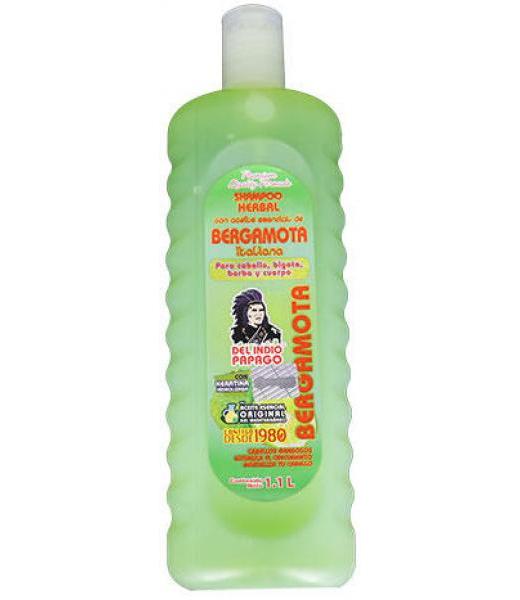 SHAMPOO BERGAMOTA 1.1L CABELLO GRASOSOESTIMULA EL CRECIMIENTO Y R TEPEZCOHUITE DEL INDIO PAPAGO