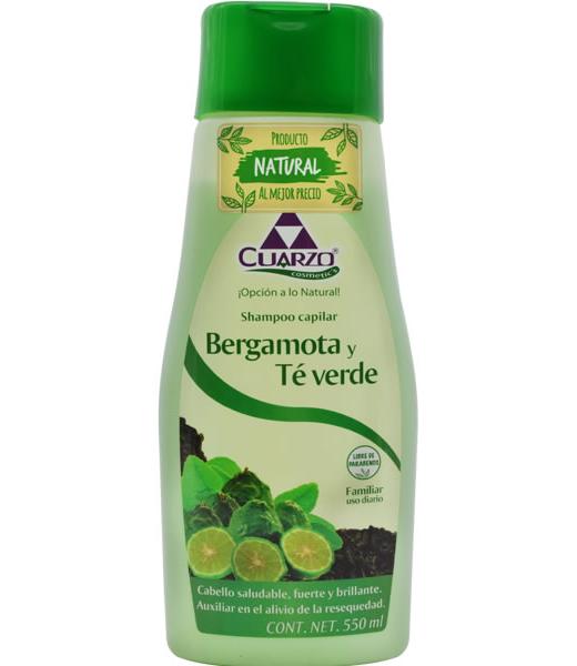 SHAMPOO BERGAMOTA Y TE VERDE 550 ML CUARZO