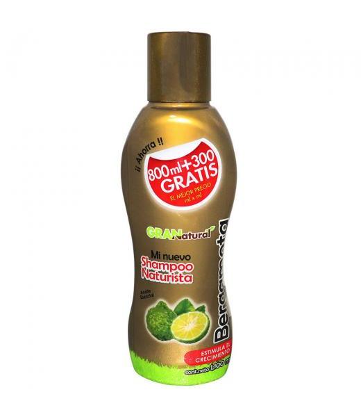 SHAMPOO GRAN NATURAL BERGAMOTA 1100 ML MI NUEVO SHAMPOO NATURISTA SHAMPOOS NACE
