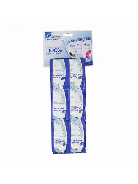 SHAMPOO HEAD & SHOULDERS LIMPIEZA RENOVADORA PAQUETE CON 24 SOBRES DE 10 ML