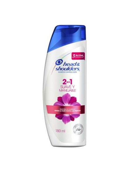 SHAMPOO HEAD & SHOULDERS SUAVE Y MANEJ 180 ML