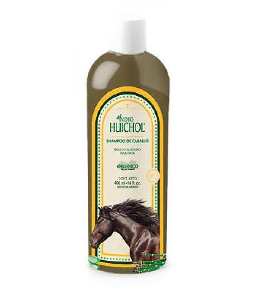 SHAMPOO HUICHOL DE CABALLO 400ML BRILO Y SUAVIDASD INMEDIATA. SHAMPOO DEL INDIO HUICHOL
