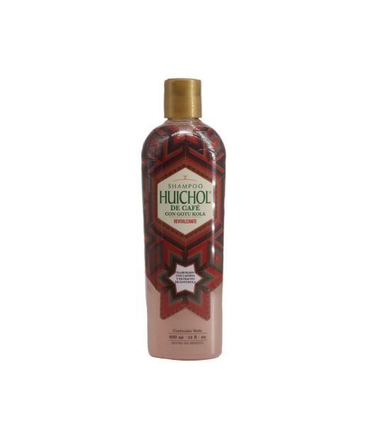 SHAMPOO HUICHOL DE CAFE 400ML REVITALIZANTE. SHAMPOO DEL INDIO HUICHOL