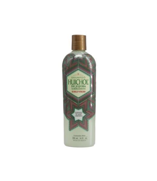 SHAMPOO HUICHOL DE JOJOBA Y BERGAMOTA 400ML BRILLO Y VITALIDAD. SHAMPOO DEL INDIO HUICHOL