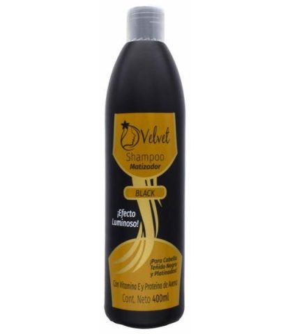 SHAMPOO MATIZADOR NEGRO 400 ML VELVET