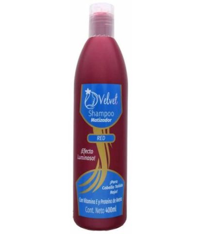 SHAMPOO MATIZADOR ROJO 400 ML VELVET
