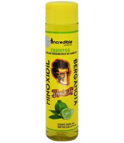 SHAMPOO MINOXIDIL Y BERGAMOTA 500 ML INCREDIBLE PRODUCTS