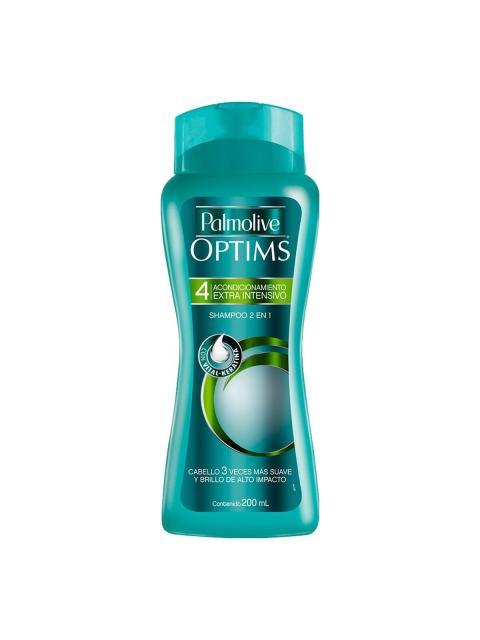 SHAMPOO PALMOLIVE OPTIMS 2 EN 1 NIVEL 4 EXTRA INTENSIVO 200 ML