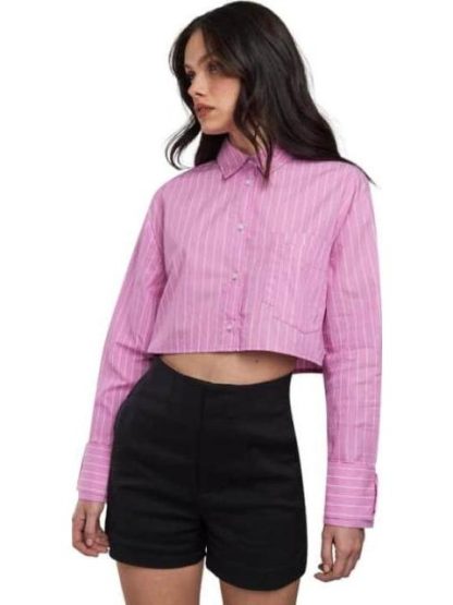 SHORT RECTO CINTURA ALTA NEGRO HOLLY LAND - Image 2