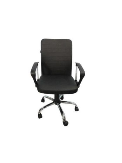 SILLA EJECUTIVA NEXTEP NE650R ALTURA AJUSTABLE RECLINABLE POLIPIEL-BASE GIRATORIA COLOR NEGRO