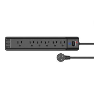 SMARTBITT SUPRESOR DE PICOS SBSS-B6-3U 6 SALIDAS 3 PUERTOS USB 1A 1800 JOULES