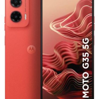 SMARTPHONE MOTO G35 5G 256GB - CORAL - CUERO VEGANO