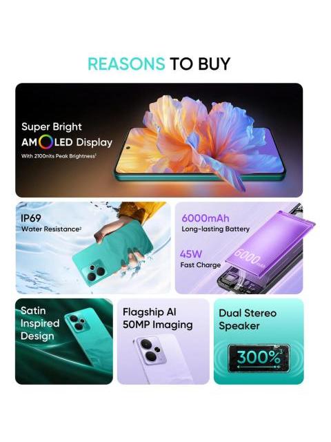 SMARTPHONE REALME 14T 256 GB 8 GB PANTALLA RAM 6.7 108 MP CAMARA DE DOBLE CHIP - Image 5