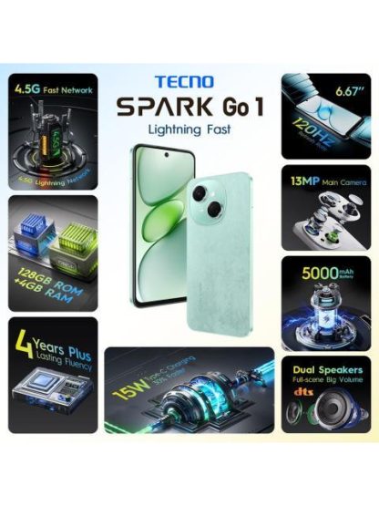 SMARTPHONE TECNO SPARK GO 1 4 128GB DUAL SIM - Image 2