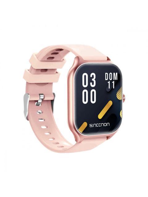 SMARTWATCH NSW101 2.01 IP67 BT 5.0 APP FITPRO BAT 180 MAH MIDE CALORIAS FC CON VIBRACION MULTIMEDIA FUNCION BUSCAR Y FOTOS A DISTANCIA ROSA-OROROSA
