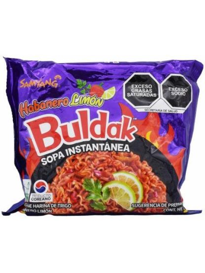 SOPA INSTANTANEA HABANERO LIMON BULDAK 135 G SAMYANG