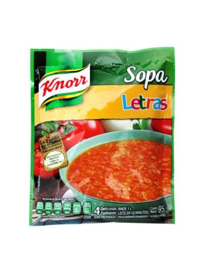 SOPA INSTANTANEA KNORR LETRAS 95 GR