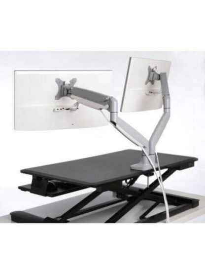 KENSINGTON BRAZO DE ESCRITORIO PARA 2 MONITORES 13 - 32 HASTA 18KG GRIS-PLATA - Image 9