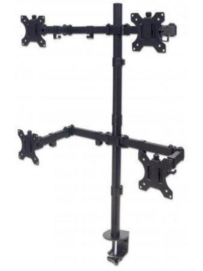 MANHATTAN SOPORTE PARA 4 MONITORES 13 - 32 HASTA 32KG NEGRO - Image 2