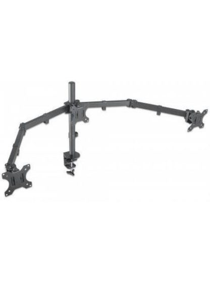 MANHATTAN SOPORTE DE MESA PARA 3 MONITORES 13 - 27 21KG NEGRO - Image 2