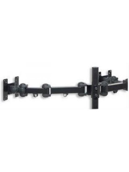 MANHATTAN SOPORTE CON BRAZOS DE DOBLE MOVIMIENTO PARA 2 MONITORES HASTA 24 MAX. 12KGS NEGRO - Image 2