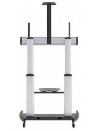 MANHATTAN SOPORTE MOVIL PARA PANTALLA 60 - 100 HASTA 100KG PLATA - Image 5