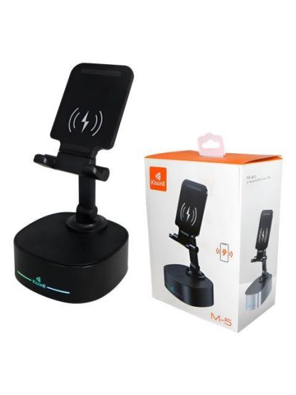 SOPORTE PARA CELULAR BOCINA BLUETOOTH CARGADOR INALAMBRICA