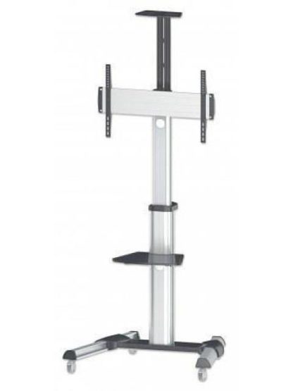 MANHATTAN SOPORTE TIPO CARRITO PARA PANTALLAS 37 A 70 O 50KGS NEGRO-PLATA - Image 2
