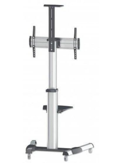 MANHATTAN SOPORTE TIPO CARRITO PARA PANTALLAS 37 A 70 O 50KGS NEGRO-PLATA - Image 3