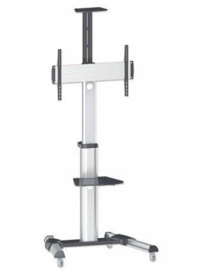 MANHATTAN SOPORTE TIPO CARRITO PARA PANTALLAS 37 A 70 O 50KGS NEGRO-PLATA - Image 4
