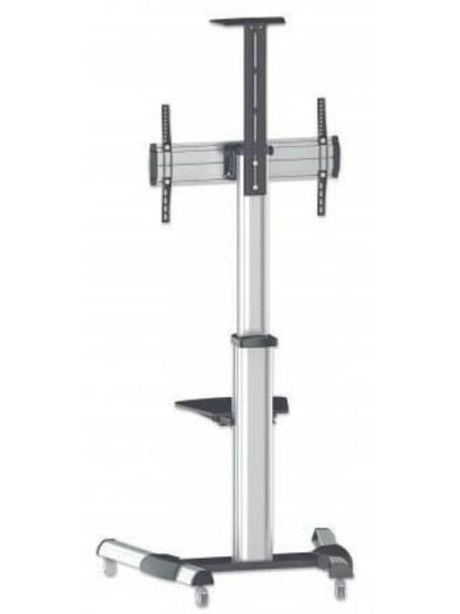 MANHATTAN SOPORTE TIPO CARRITO PARA PANTALLAS 37 A 70 O 50KGS NEGRO-PLATA - Image 5